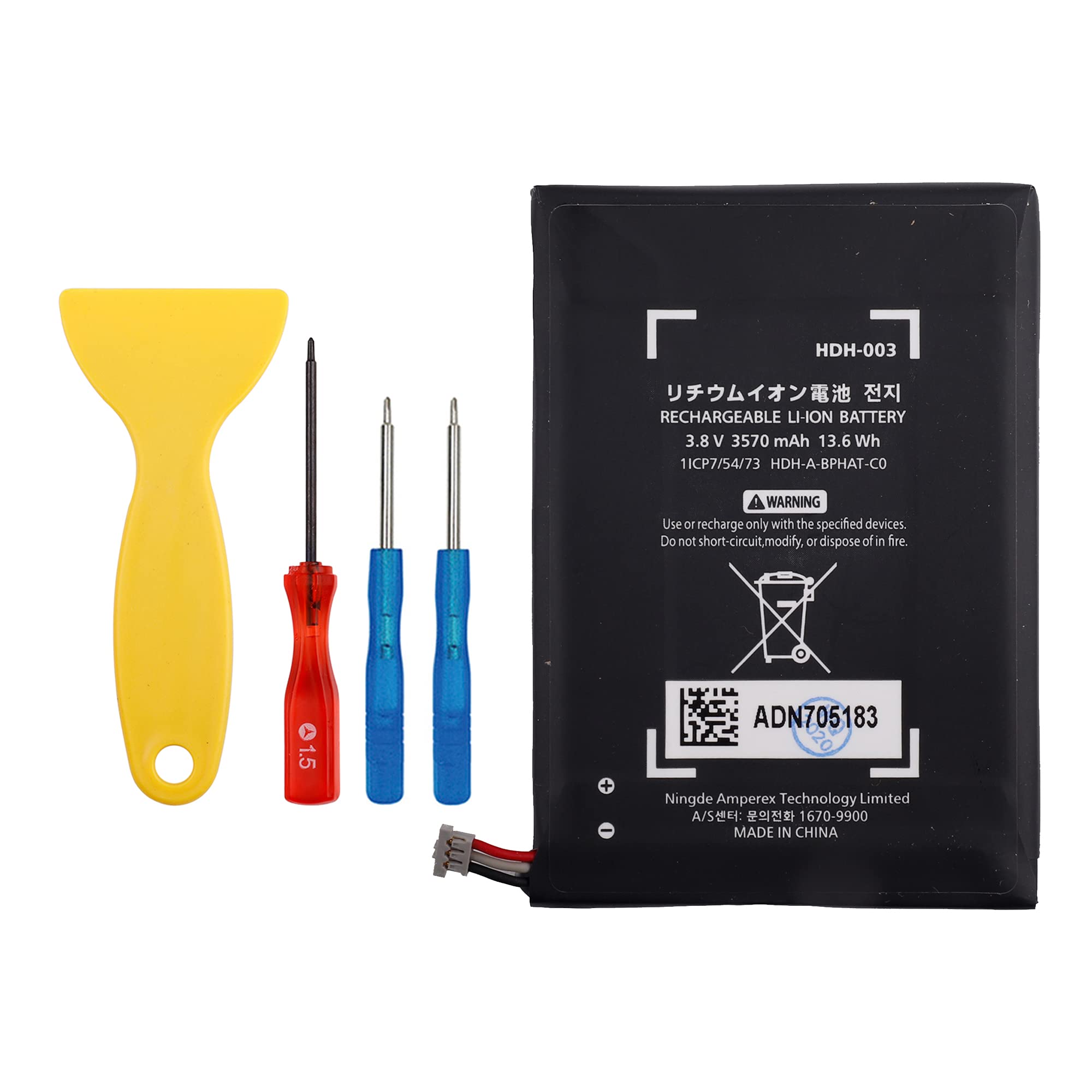 HDH-003 Battery Compatible with Nintendo Switch Lite Game Player HDH-003 3570mAh