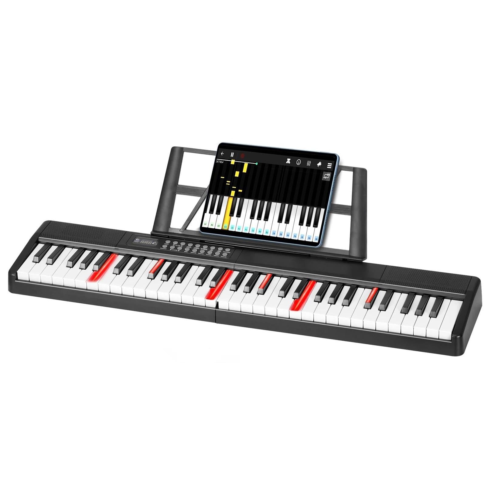 Pianino Elektroniczne 61 Klawiszy Przenośnego Pianina Elektronicznego 1000 Tonów 150 Utworów Demonstracyjnych