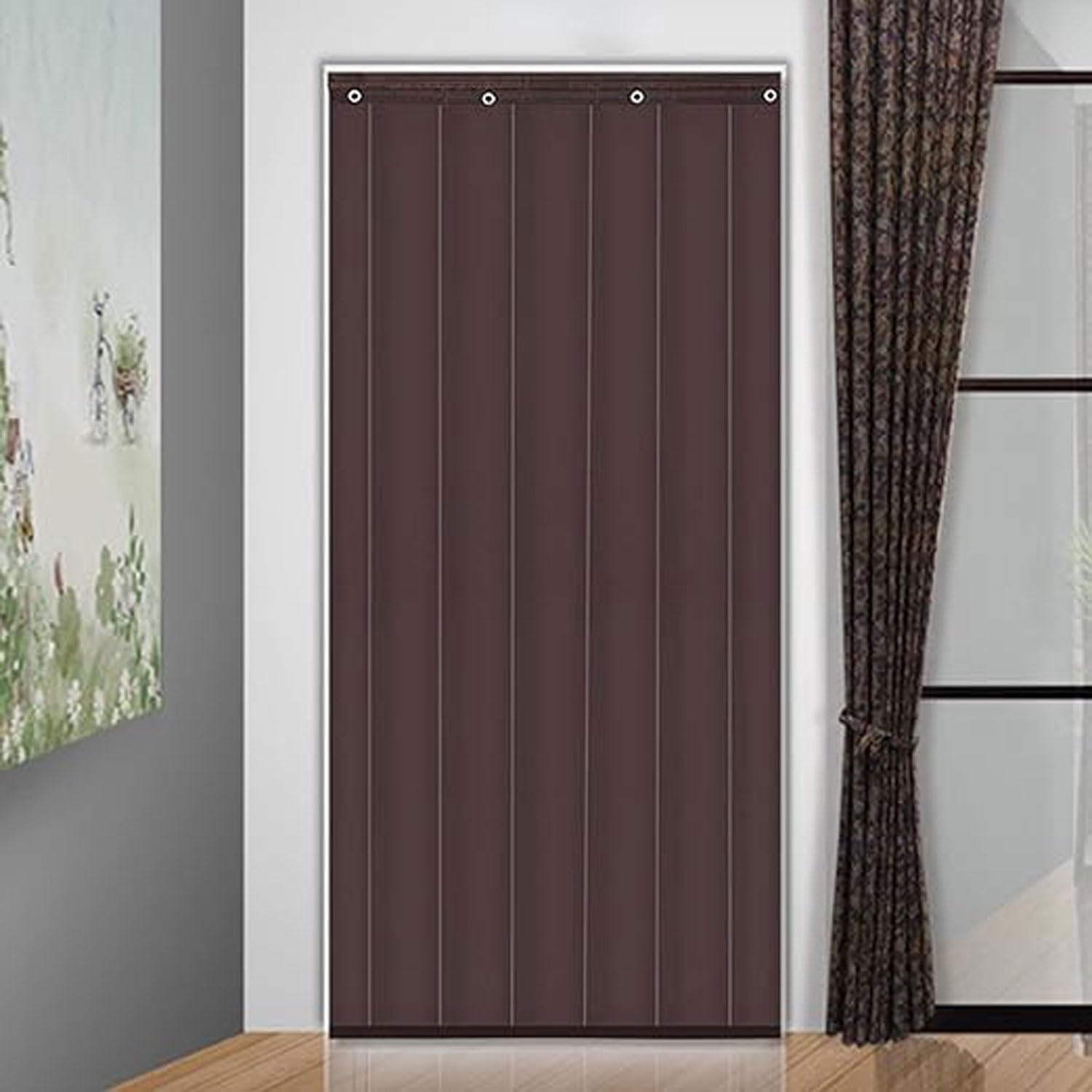 Porta Con Isolamento Termico For La Casa Tenda In Tessuto Oxford Copertura Invernale For Porta Drappo For Schermo Coperta Insonorizzata, Coperta Antivento Impermeabile For Protezione Dal Freddo (Colo