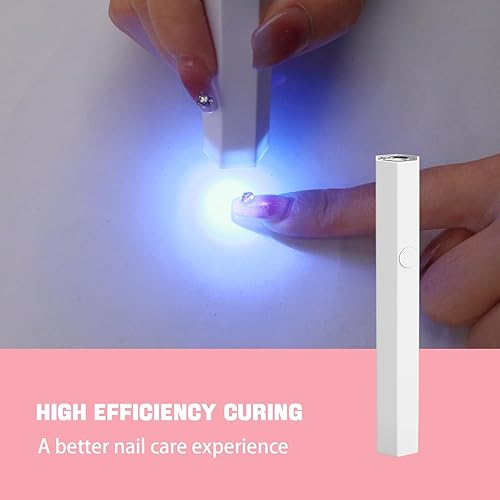 Miniatura 4 de Memovan Lámpara LED de mano para uñas de gel, luz UV para uñas, pequeña luz de secado de uñas, mini lámpara LED UV, secador de uñas portátil USB