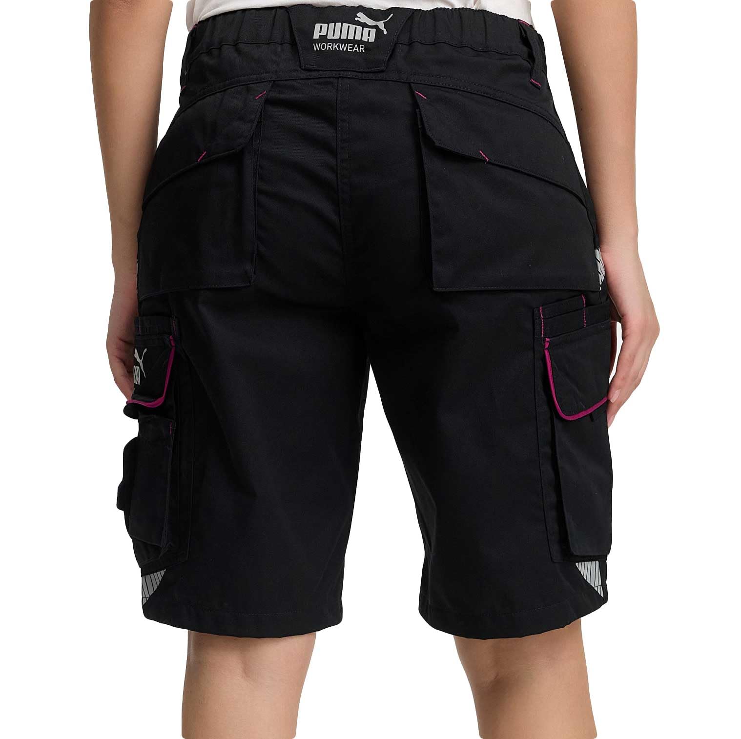 PUMA Workwear Precision X Arbeitsshorts - Kurze Arbeitshose Damen - Robustes, Flexibles Material - Cargohose mit vielen Taschen - Bequeme Passform - Ideal für Handwerk Heimwerk und Baugewerbe