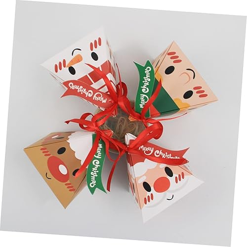 Miniatura 9 de BESTOYARD 48 Pcs Triangle Candy Carton Stocking Stuffers Santa Gift Bags Stocking Stuffer Treats Xmas Party Favors Bag Stocking Stuffer Gifts Candy