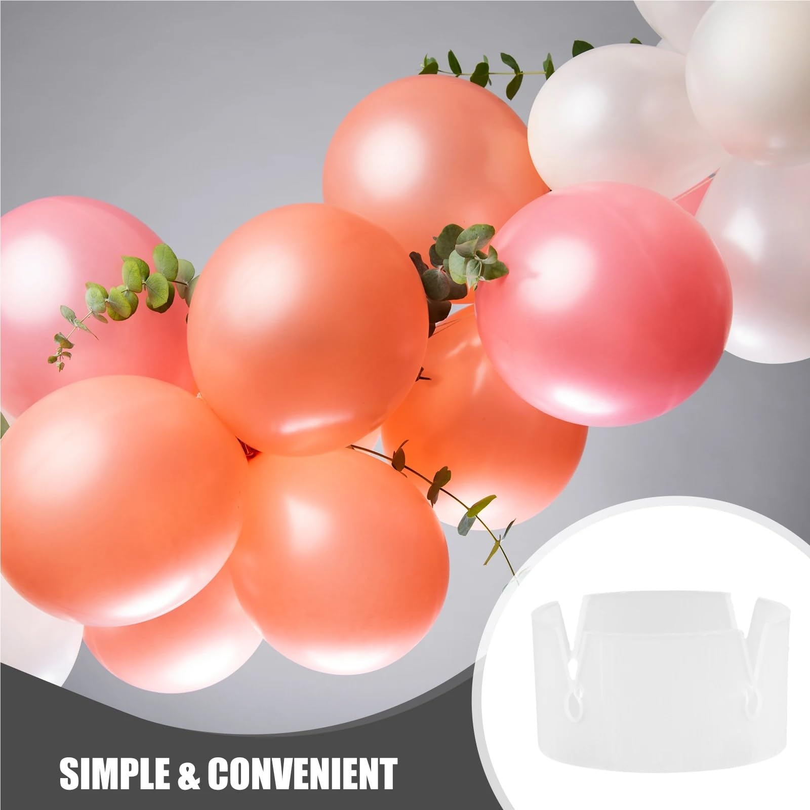 Klipsy do balonów, 200/500/800 szt. klipsy do balonów narzędzie uszczelniające plastikowe kolorowe na przyjęcie weselne dekoracje na baby shower (500 szt.)
