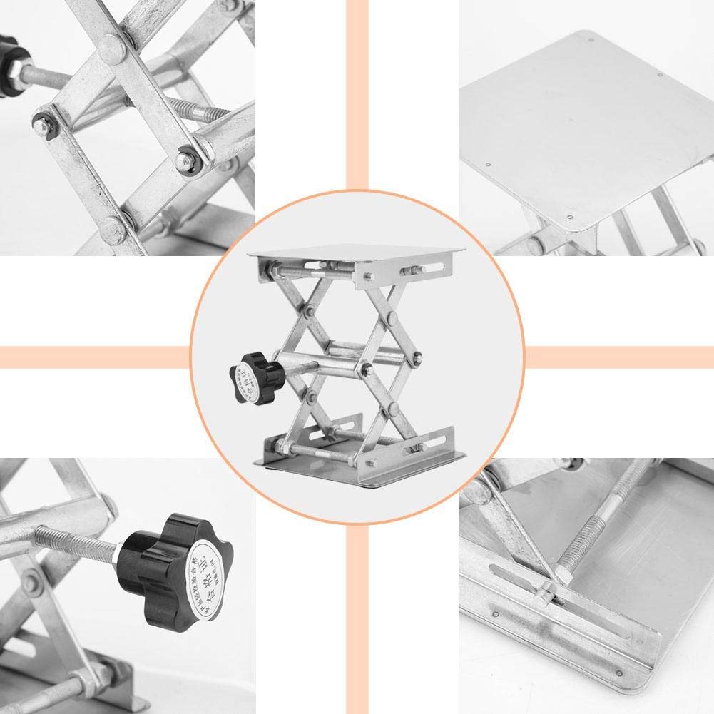 Plataforma Elevadora de Tijera, Soporte de Acero Inoxidable Anticorrosión para Experimentos de Física