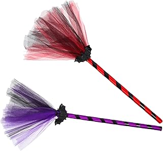 SAFIGLE Trajes De Vassoura De Bruxa De Malha De 2 Peças Para Adultos Acessórios De Cosplay Vassoura De Casamento Vassoura De Bruxa De Halloween Vassoura Cosplay De Halloween Kdis Traje De