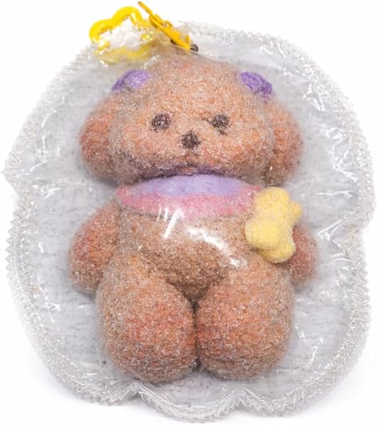スクイーズ 動物 ふわとろスクイーズ どうぶつ キーホルダー バッグチャーム 大人可愛い ケースに入れたまま“むにっ”と楽しめる 新感覚 癒しグッズ ストレス解消 かわいい 触感 ふわふわ もちもち デスク用 オフィスでリラックス SNSで話題 ぬいぐるみ (モフゾウちゃん, M) - 4