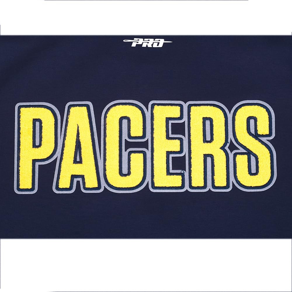 Pro Standard Mens NBA Indiana Pacers Classic Chenille Button Down Midnight Navy 2XL - Image 5