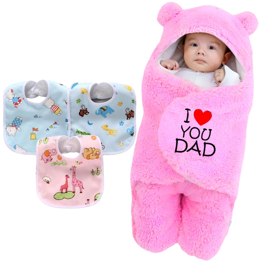 First Kick Newborn Baby Blanket - Hooded Security Blanket -10