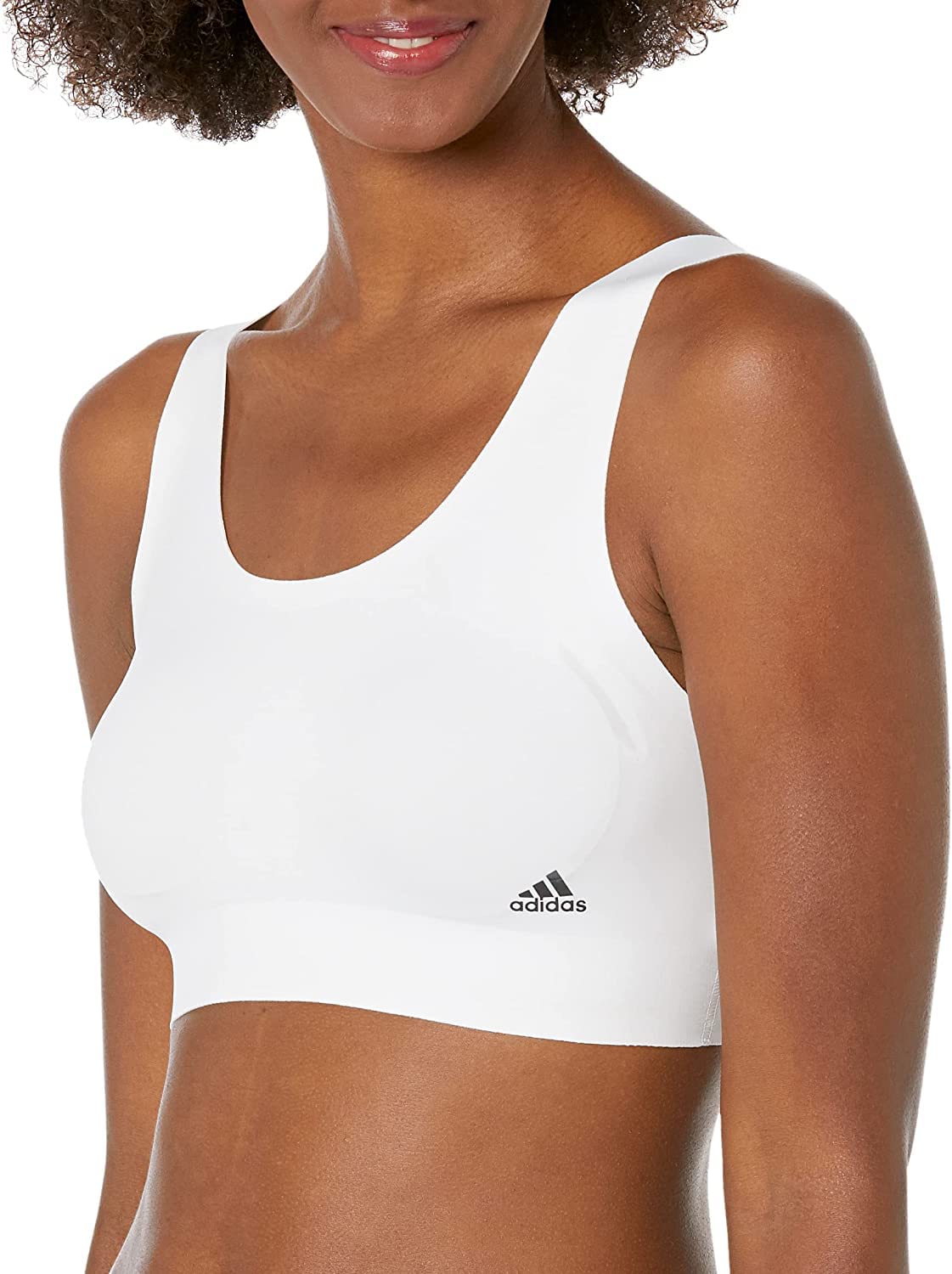 adidas Women's Standard PureLounge Light Support Bra, White/Black, 2X