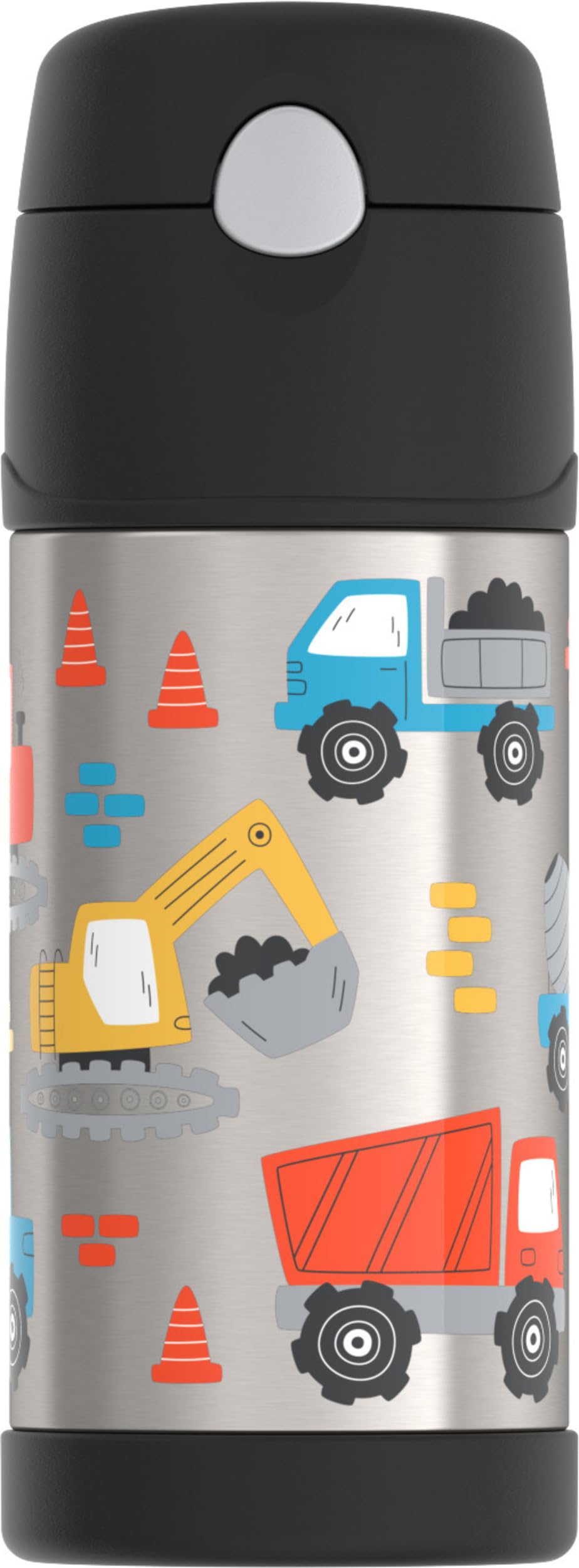 THERMOS FUNTAINER Water Bottle with Straw - 12 Ounce - Kids Stainless Steel Vacuum Insulated Water Bottle with Lid, Animal Presents — view 21