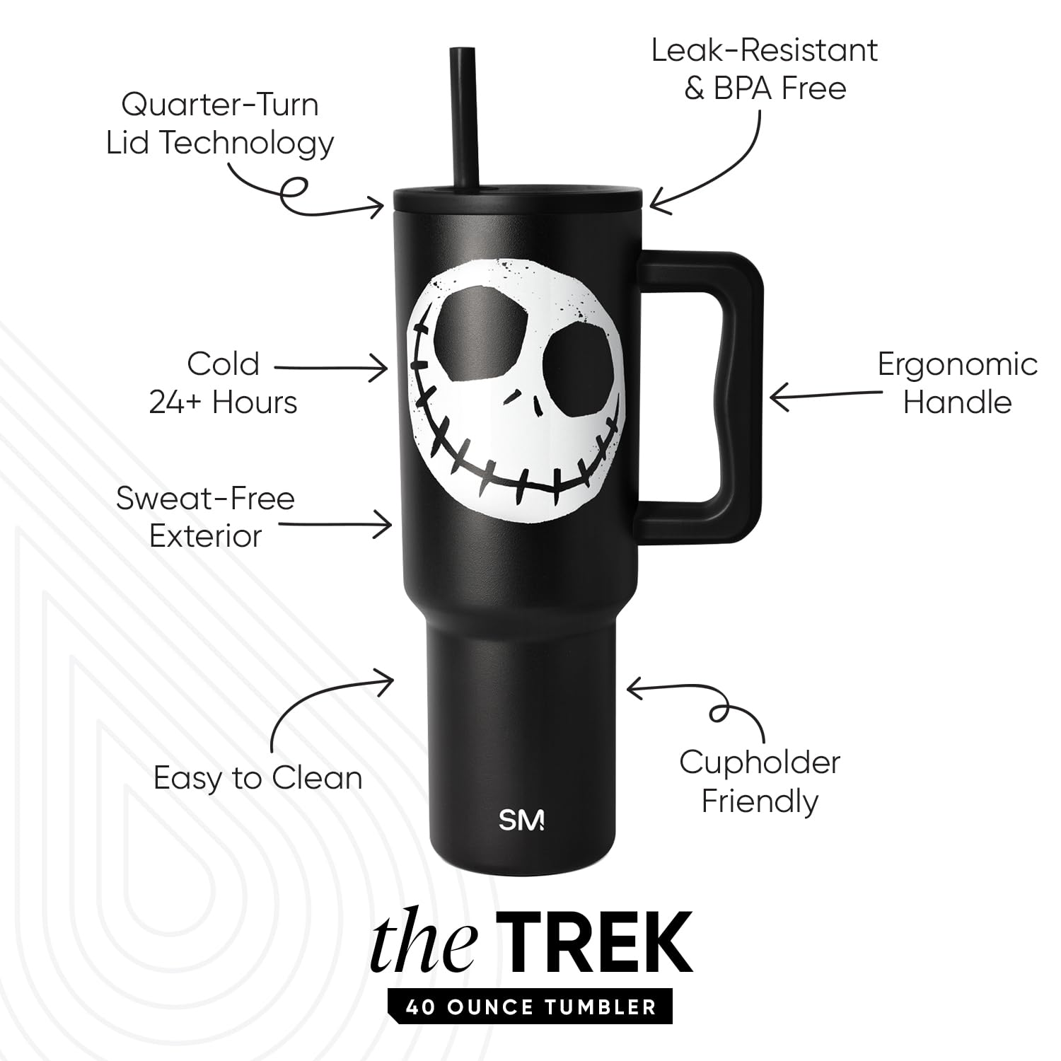 Amazon.com: Simple Modern Halloween 40 oz Trek Tumbler with Handle