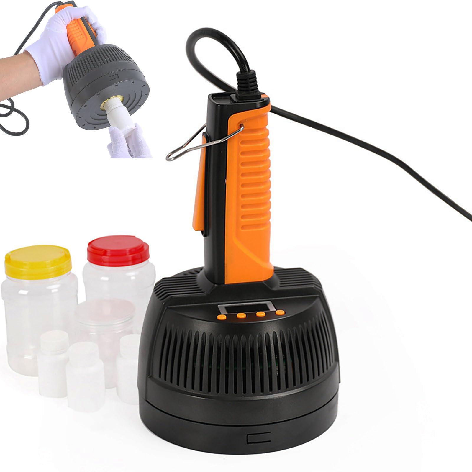 Macchina Sigillatrice A Induzione Elettromagnetica, per Diametri, Macchina Sigillatrice Portatile per Tappi in Alluminio, Tutto in Uno, per Tappi di Bottiglie di Plastica