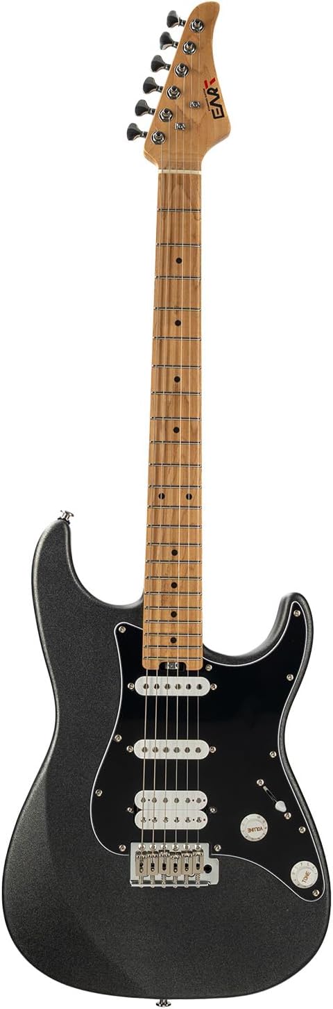 EART Nexus-S2 Solid Body Electric Guitar, HSS Pickups with Roasted Maple Neck & Stainless Steel Frets, Satin Finish, Mahogany Body, Tremolo Bridge - Tobacco Burst