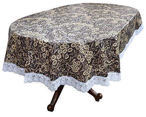 Buy Stylista 8 Seater Table Cover Oval Shaped WxL 60x90 inches with ...