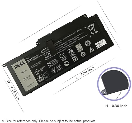 Miniatura 3 de DELL F7HVR - Batería para portátil Dell Insprion 14 7437 Dell Inspiron 15 7537 Series Dell Insprion 17 7737 Series F7HVR JR9TD Y1FGD 62VNH 062VNH