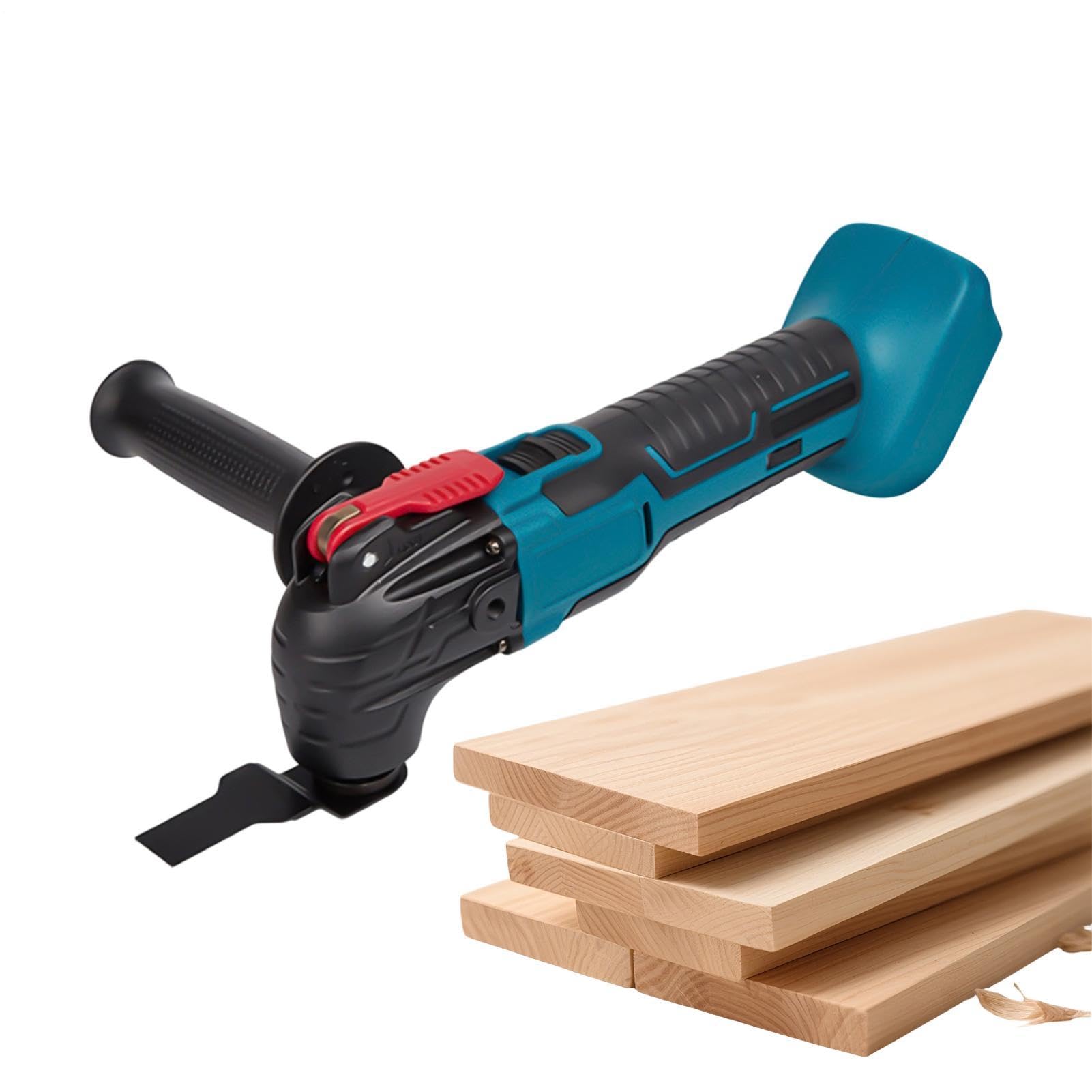 Smerigliatrice Angolare a Batteria Utensile Oscillante Per Intaglio A | Smerigliatrice Angolare Per Legno per Uso Domestico, Officina, Garage, Esterno, Metalli, Legno e Industria