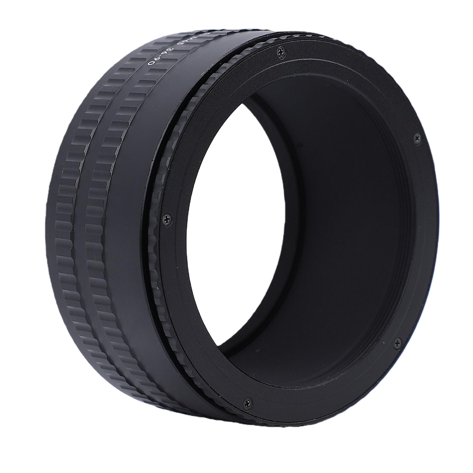 Topiky Adaptador Helicoidal de Enfoque Ajustable M65 a M65 de 36-90 Mm, Tubo Macro de Aleación de Aluminio para Montura de Lente Helicoidal de Enfoque de Cámara, Acabado Antirreflectante, Ideal para