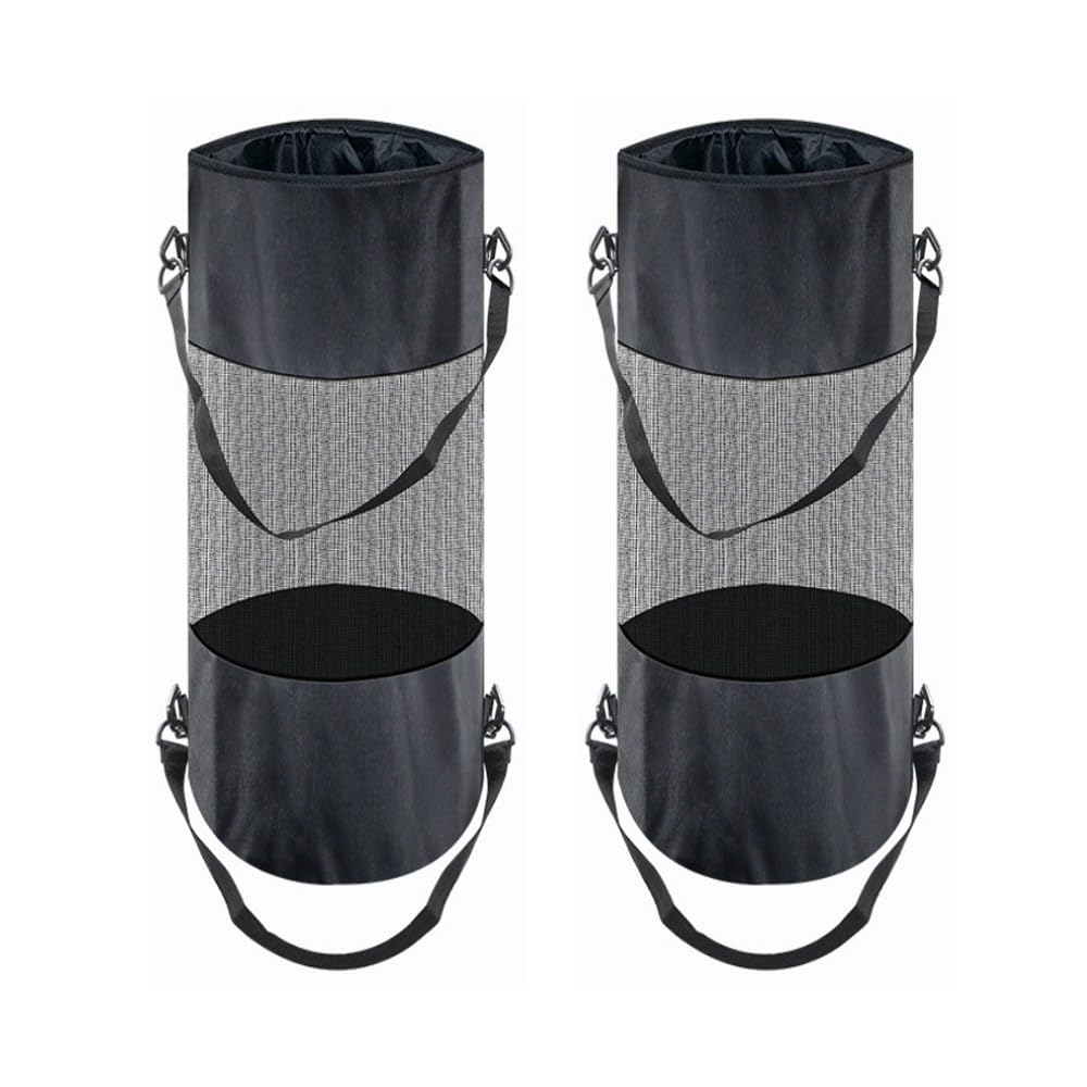 Muiltvoe Deposit Bottles Collection Container 2 pcs with Hole Bottle Collector with Lid for Deposit Bottles Storage Empty Collection Container for Camping Hiking Outdoors