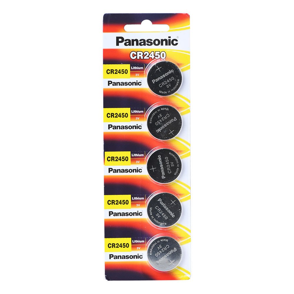 Panasonic CR2450 3V Lithium Cell Battery (5Pcs per pack) Buy Online in