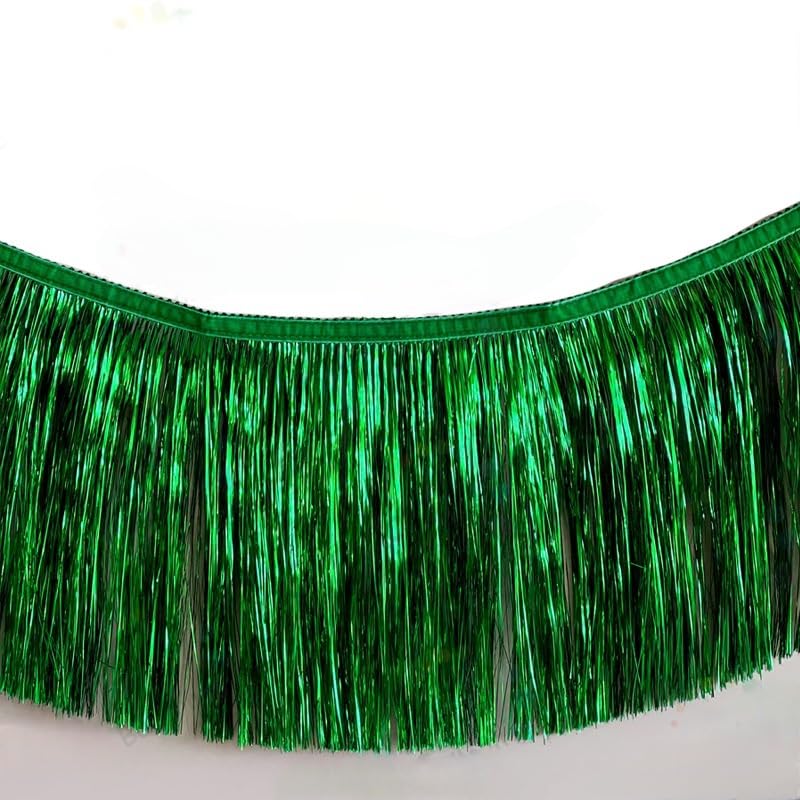 6 opakowań 300 x 30 cm, pogrubiona girlanda foliowa z frędzlami, metaliczna girlanda foliowa, do powieszenia na ścianie, baner z frędzlami, na ślub, urodziny, przyjęcia, dekoracje świąteczne i