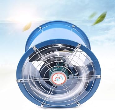 110V 250W 10 Explosion Proof Fan, 588-1177 CFM Utility Blower Fan/Explosion-Proof Axial Flow Fan Exhaust Fan Cylinder Pipe Fan Ventilator Extractor for Basements Factories Shipyards US Stock