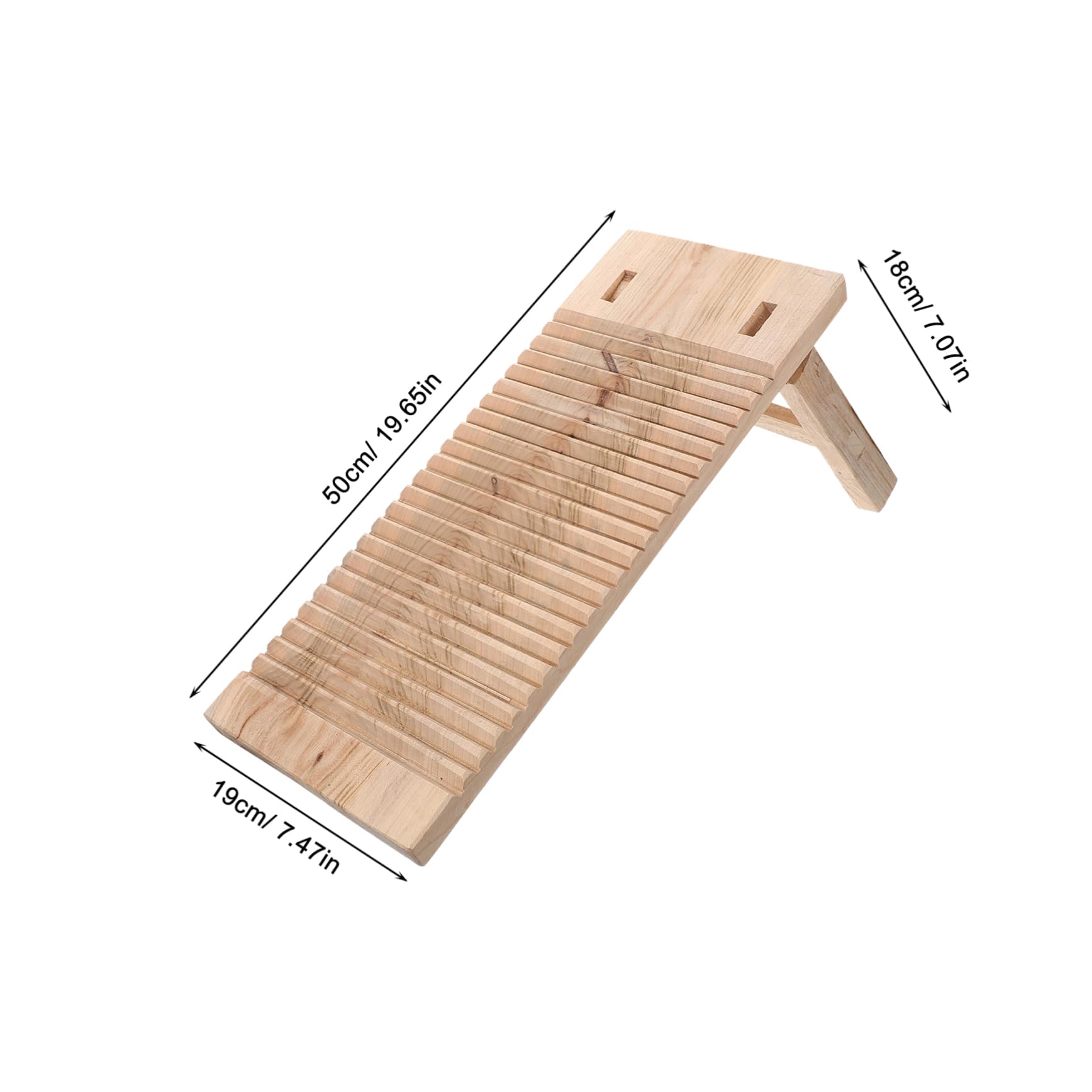 MUSISALY Wooden Laundry Cleaning Board Hand Washing Washboard Old Fashioned Scrubboard Effort-saving Household Tool