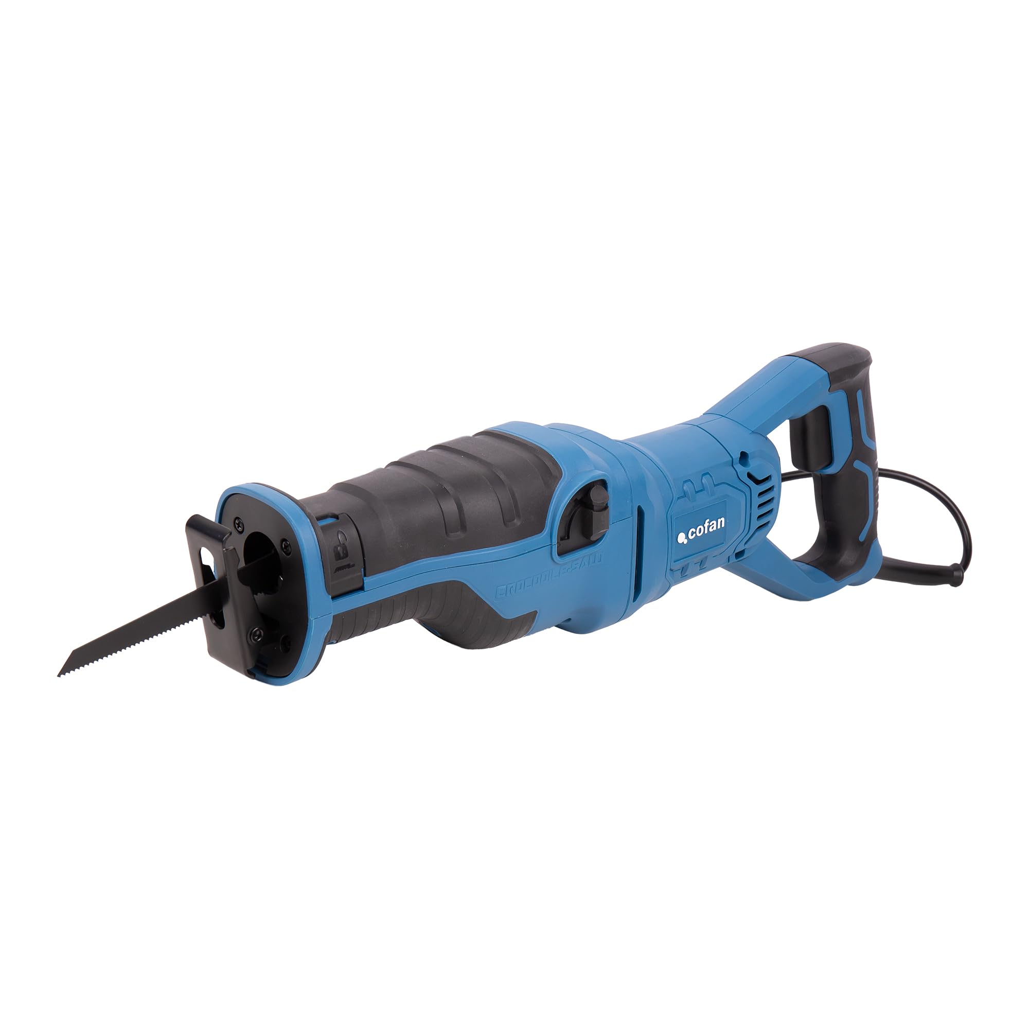 Cofan Sierra de sable con cable 1200 W, velocidad 2800 rpm, 30 mm, corte recto + 3 acciones pendulares, cambio de hoja sin herramientas, velocidad variable, 1 hoja de sierra incluida