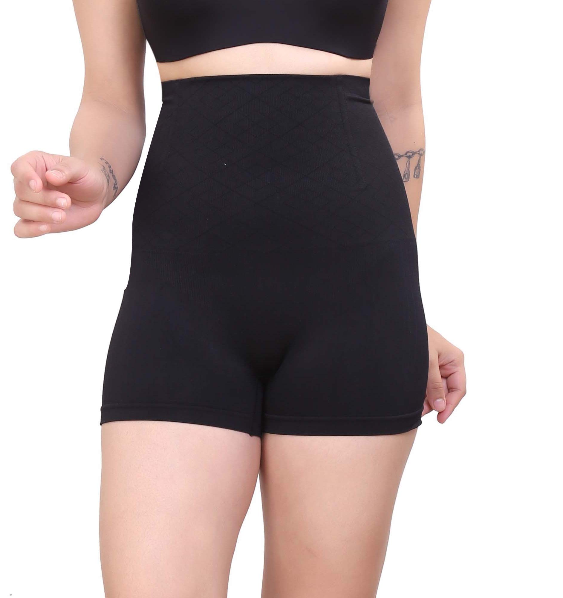 GLAMROOTWomen's Seamless High Waist Tummy Tucker/Tummy Control BoyShort Butt Lifter Panty Shapewear (Size L-XL)
