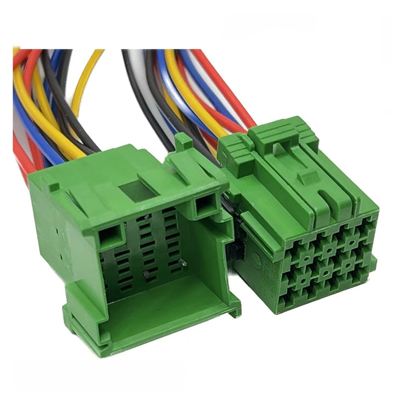 AMP Tyco TE 12Pin samochodowy odtwarzacz CD wtyczka wiązki przewodów Auto złącze elektroniczne z kablem 1-967622-1 1-967627-1 (Color : 12Pin Male, Size : 1 Pc With 15cm Wire)