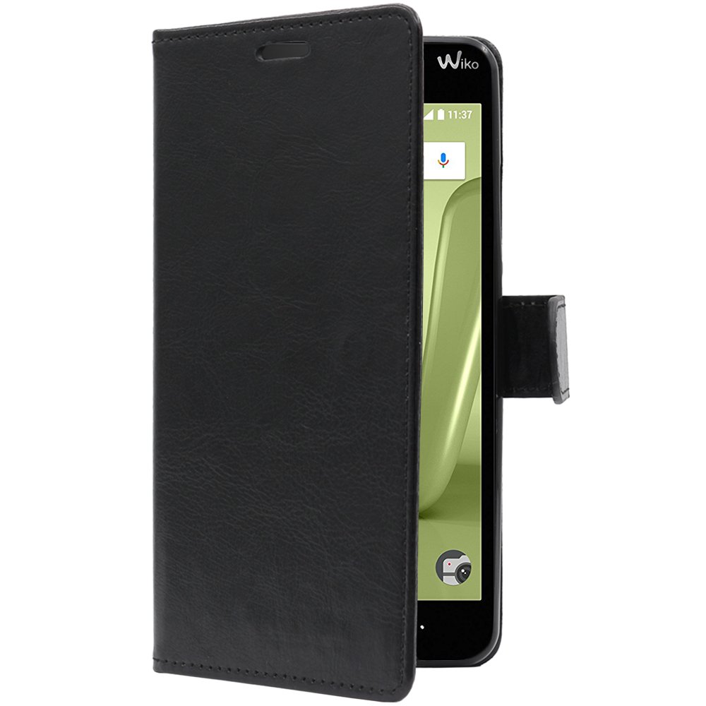 Custodia Portafoglio Con Vetro Temperato Per Wiko Lenny 4 Plus - Pelle PU E Silicone TPU