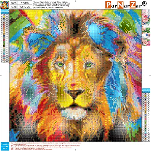 ParNarZar 5D Diamond Painting Kit Completo, Leone
