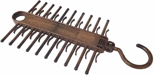 Miniatura 6 de Percha para corbatas, 1 paquete de soporte antideslizante para bufandas, gancho para cinturón con rotación de 360 grados, de forma segura hasta 20