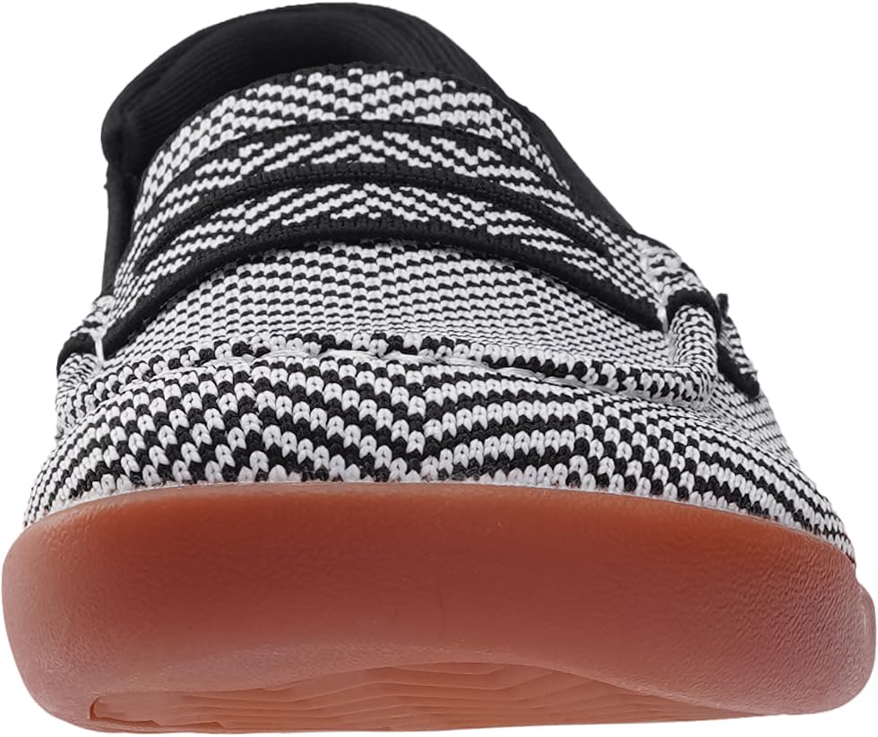 Image of WHITIN Women's Slip On Penny Loafers Wide Width | Comfortable Knit Flat Shoes