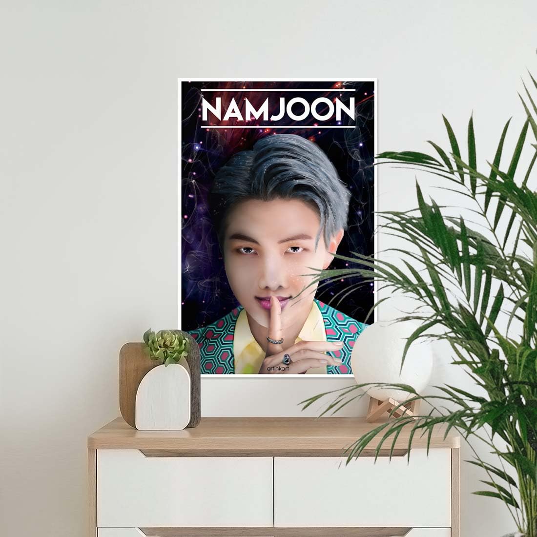 ArtinKart- Rap Monster, BTS Namjoon Poster, KPOP Bangtan Boys Wall