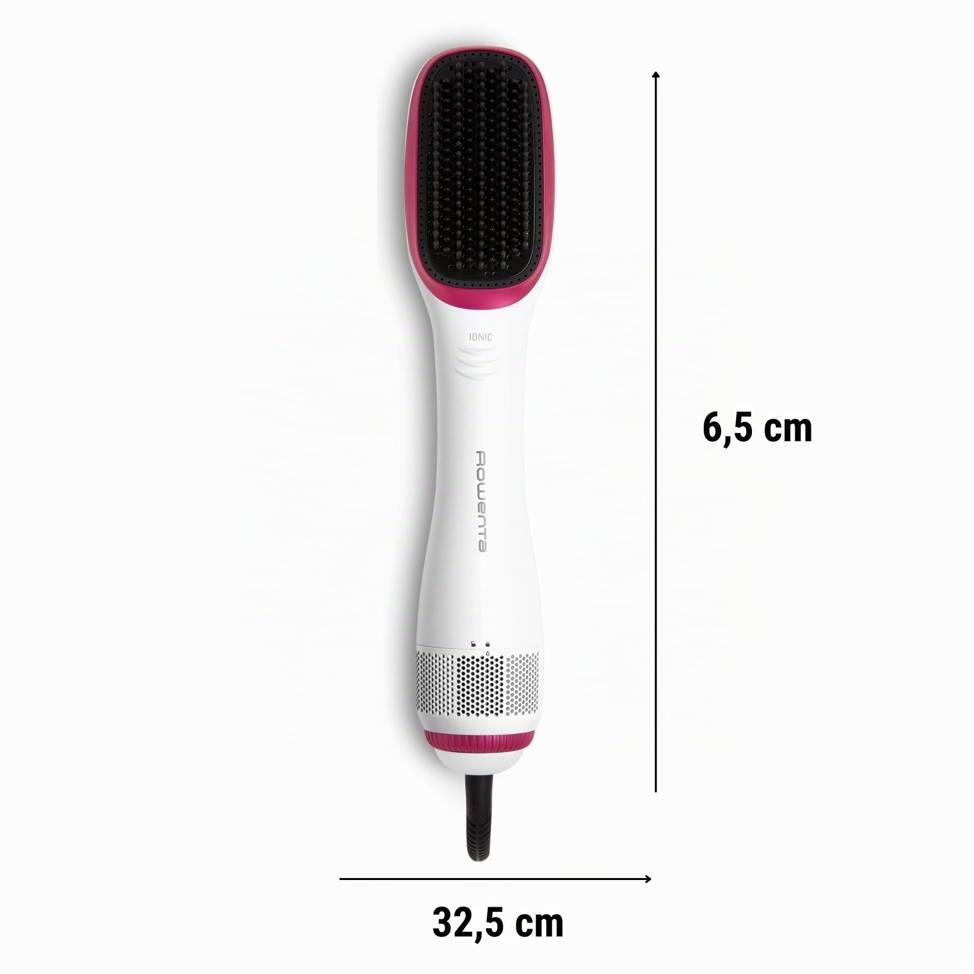 Rowenta Cepillo alisador Express – Cepillo alisador pelo, Función 2 en 1 que seca, alisa y moldea, reduce la electricidad estática y el encrespamiento, cerdas especiales desenredantes, CF6220 | Antiencrespamiento, Uso sencillo en el día a día, Formato prá