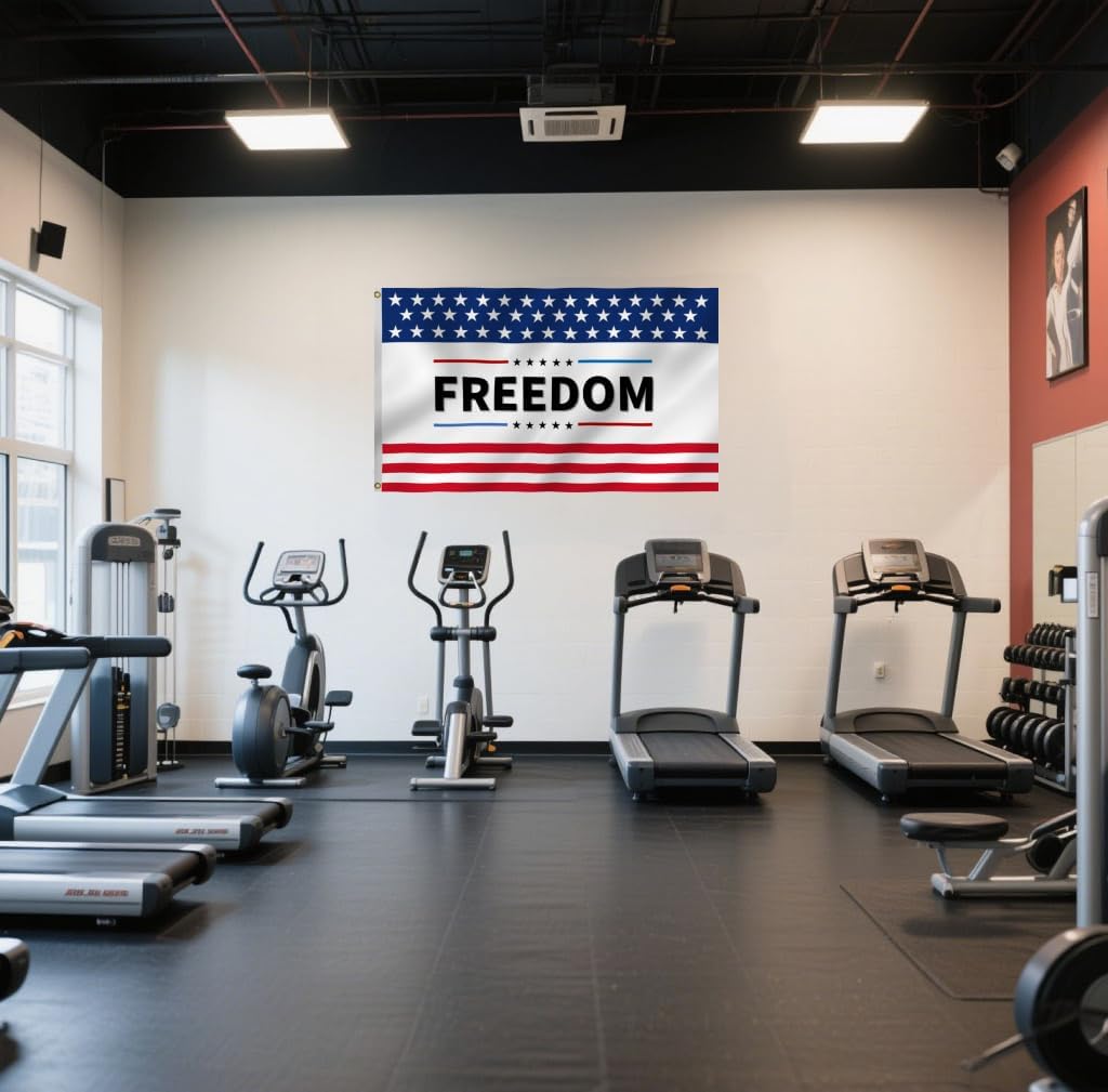 Freedom Flag 2X3FT, Freedom American Flags,Both Sides Printed, Men Women Banner, Vibrant Colors, Double Stitched with Brass Grommets, Bar Garden Street Decoration Indoor Outdoor Use, Gifts. (2x3ft)