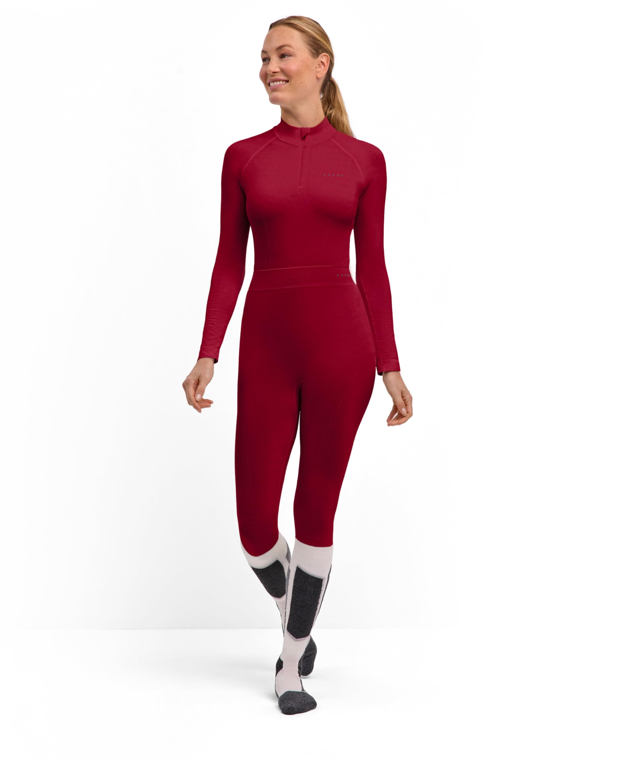 Falke Damen Maximum Warm Long Funktionsunterhose lang schnelltrocknendes atmungsaktives Funktionsmaterial kalte bis sehr kalte Temperaturen Funktionsunterwäsche 1 Stück