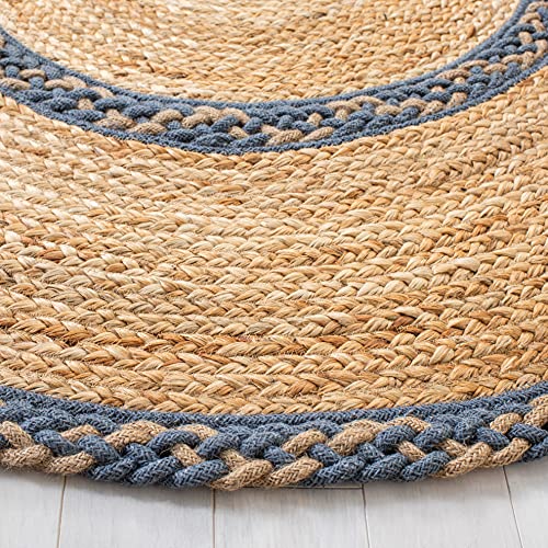 Tapete ovalado SAFAVIEH Natural Fiber 6' x 9' Natural/Grey miniatura 4