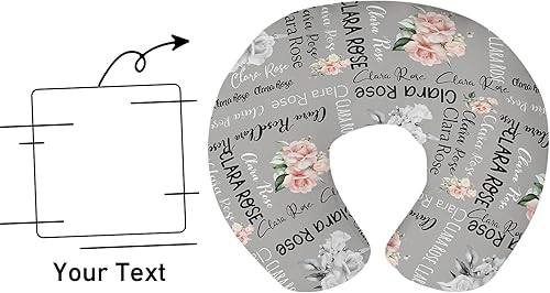 Miniatura 8 de Dyoart Funda de almohada de lactancia para bebé, fundas suaves de lactancia con nombre personalizado, funda de almohada de lactancia materna para