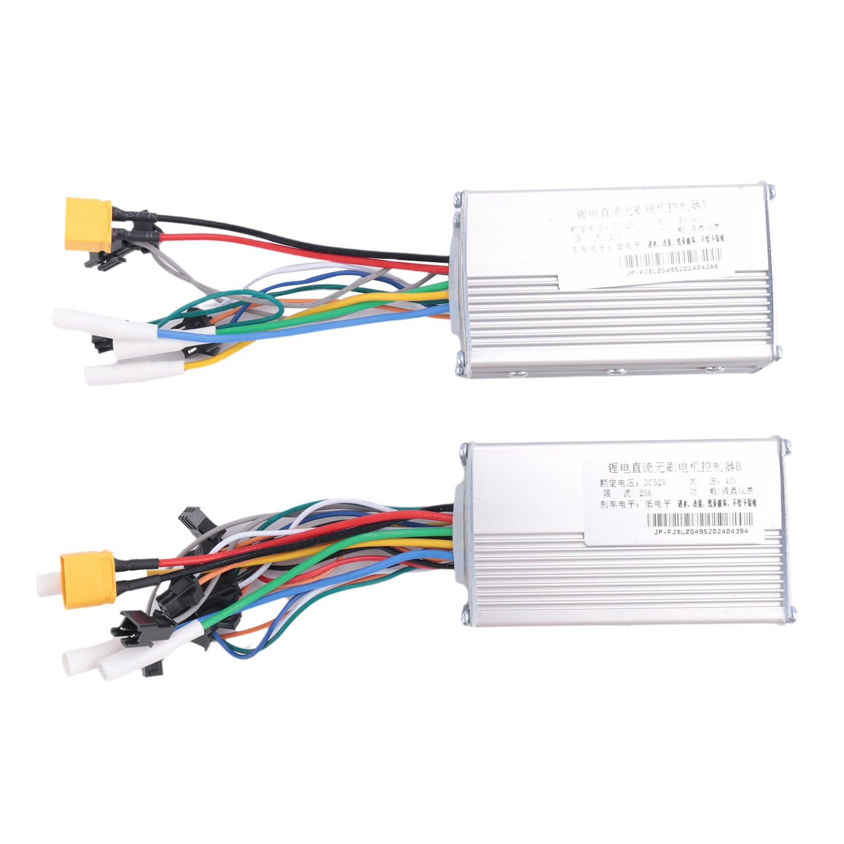 52V 25A 1200-1600W JP Controlador de Motor Sin Escobillas con Panel de Pantalla LCD para Controlador de Velocidad de Parada de Scooter de Bicicleta EléCtrica