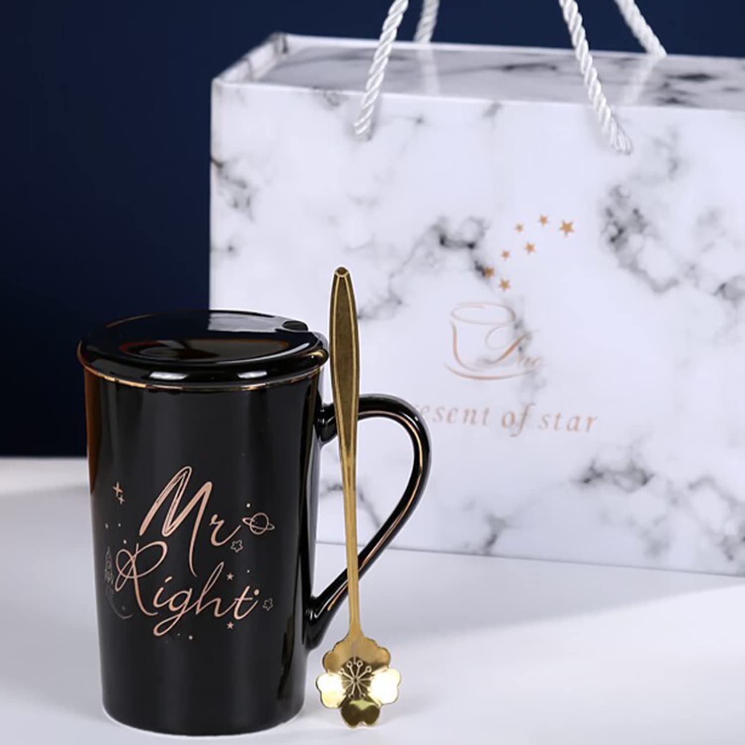 Disoza Mr And Mrs Mokken Cadeau 2st Valentijnsdag Mokken Huwelijk Voor Bruid En Bruidegom Koffiemokken Als Huwelijksverjaardag Cadeau Verlovingscadeau Zwart & Wit Mokken Kerstcadeaus