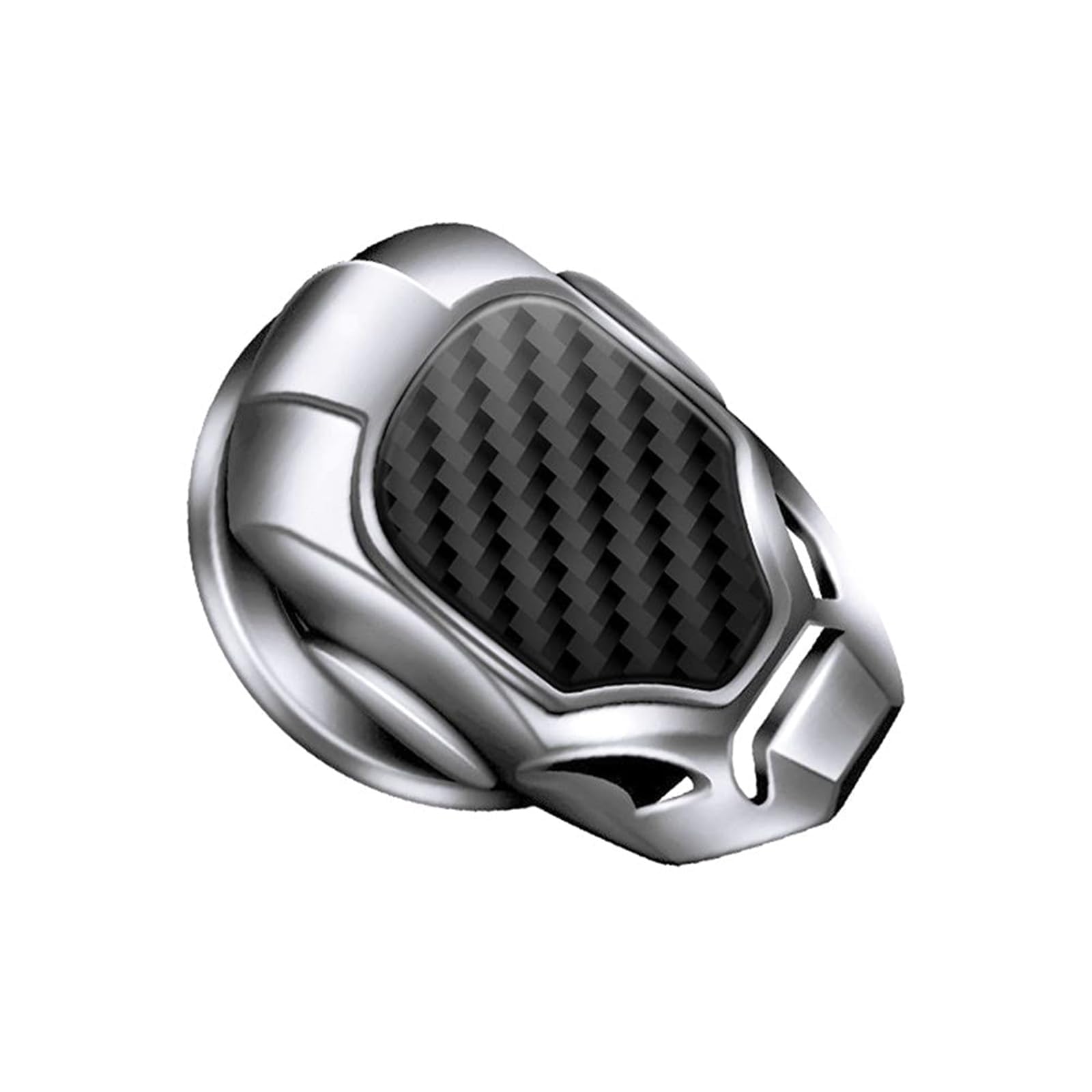 RIMENGDAN 1 for Carbon Fibre Auto Engine Start Stop Button Cover for Audi RS5 (F5, facelift 2020) 2020-2024, Vehicle Ignition Switch Cap Sporty Push Start Button Trim,B