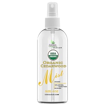 Dr Joe Lab Organic Cedarwood Mist For Skincare - Face Mist Spray - Moisturize Sensitive and Dry Skin - Soothing & Relaxing - Pure Cedarwood Essential Oil & Glycerin Mist - Packaging May Vary. 4 oz