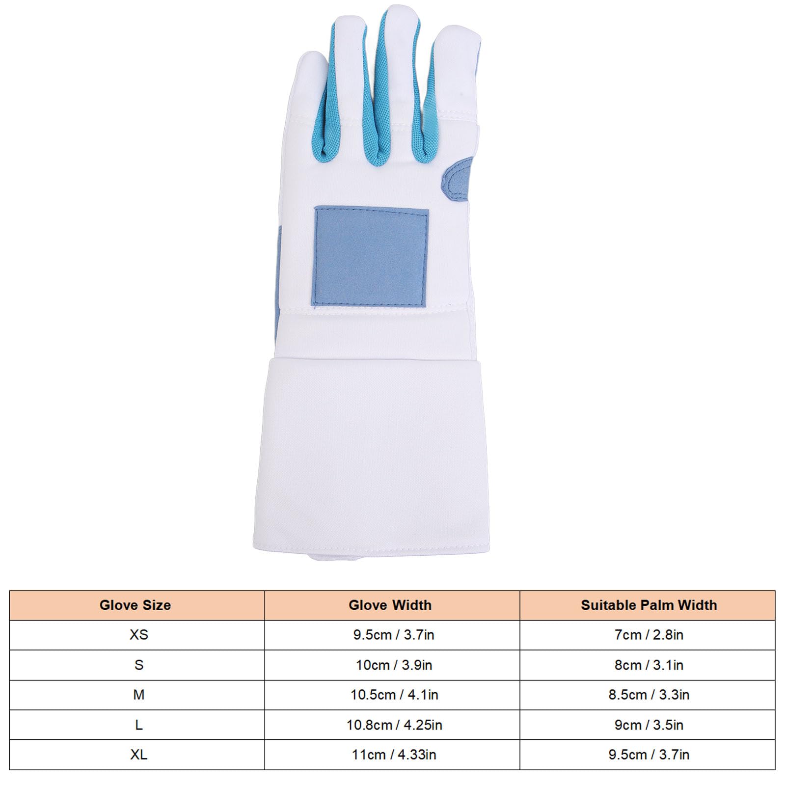 RiToEasysports Guante de Esgrima, Guante de Entrenamiento de Sable Resistente a la Abrasión