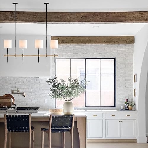 Miniatura 5 de Lámpara lineal de la sombra del lino del metal, lámpara linear del metal de Reese