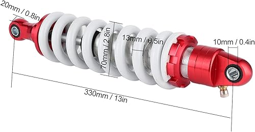 Miniatura 9 de Amortiguador trasero, amortiguador de amortiguación ajustable de 12.992 in, suspensión de choque trasero universal para motocicleta, Pit Quad Dirt