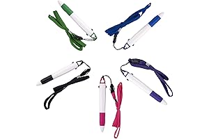 smttw Pen on a Rope, Retractable Neck Pen with Chain