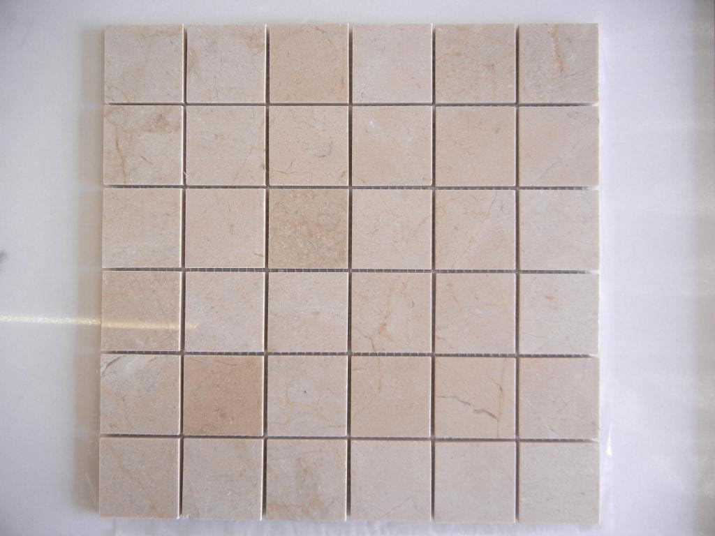 Crema Marfil mosaic polished 2x2