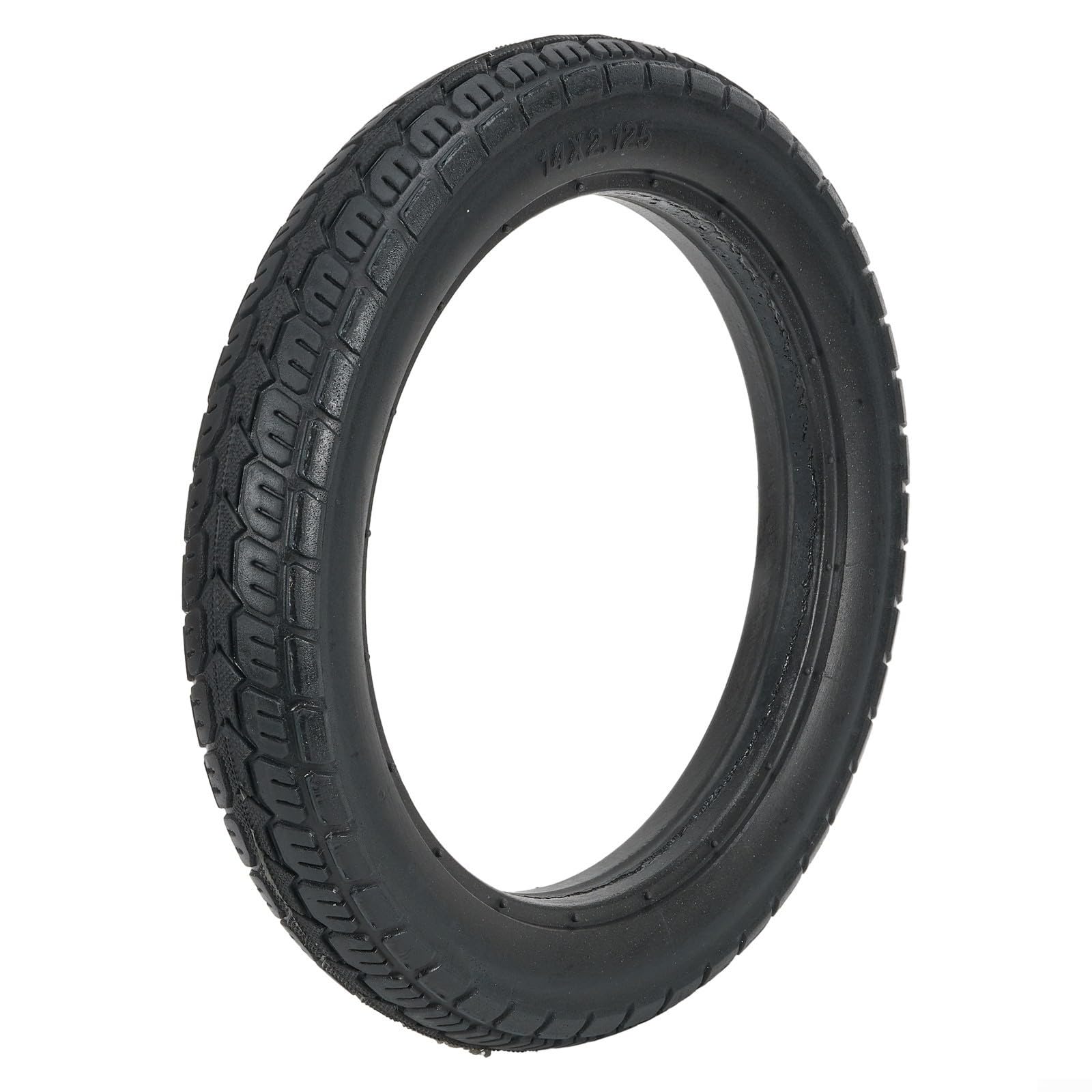 Dolvitrny Solid Tyre 14x2.125 (57-254) for Electric Scooter, Puncture Proof 14 Inch Rubber Wheel, Non Slip Wear Resistant Maintenance Free Flat Free Bicycle