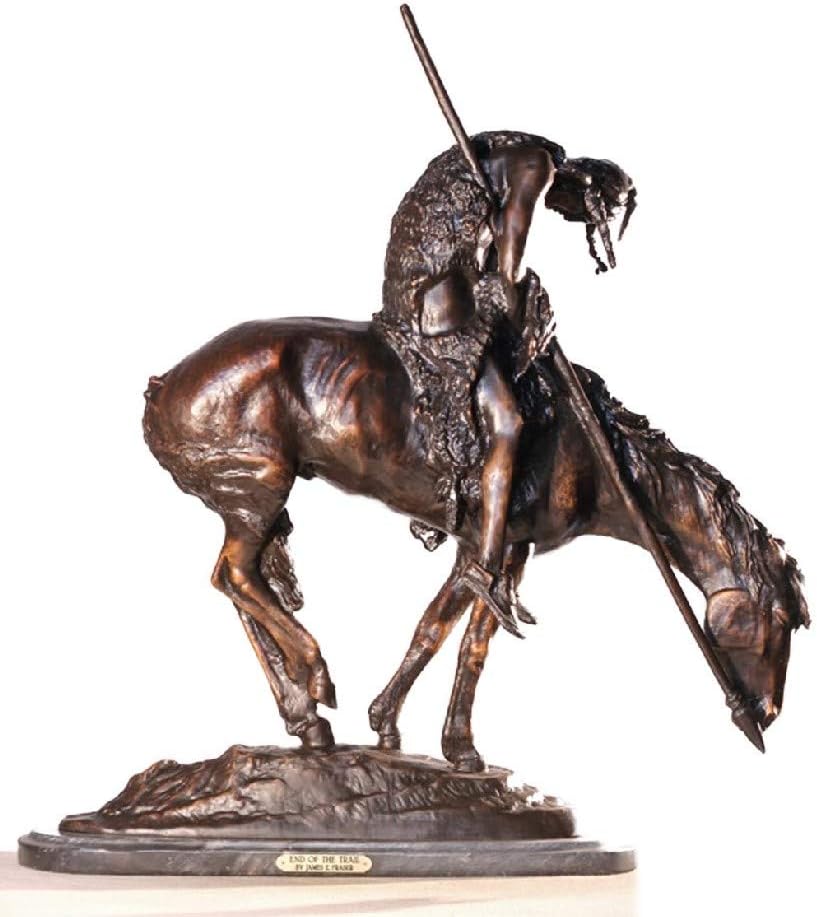 Amazon Com End Of The Trail Solid Bronze Statue Sculpture By James E Fraser Regular Size Home Kitchen Amazon Com End Of The Trail Solid Bronze Statue Sculpture By James E Fraser Regular Size Home Kitchen